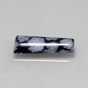 Obsidienne flocon de neige Flocon de neige naturelle Forme fantaisie, 3.20 ct, Opaque