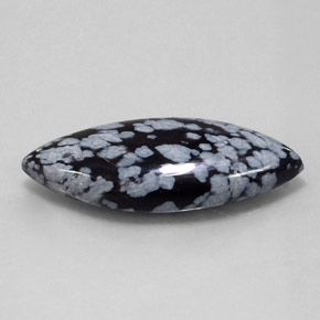 Obsidienne flocon de neige multicolore naturelle marquise, 21,00 ct, opaque