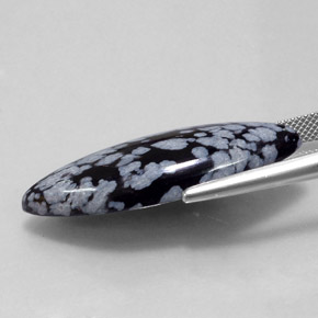 Obsidienne flocon de neige multicolore naturelle marquise, 21,00 ct, opaque