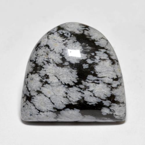 Obsidienne flocon de neige multicolore naturelle forme fantaisie, 22,24 ct, opaque