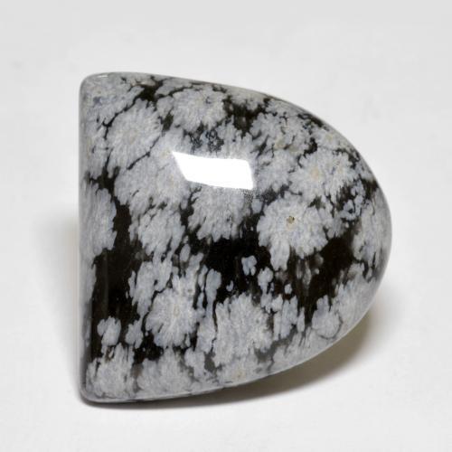 Obsidienne flocon de neige multicolore naturelle forme fantaisie, 22,24 ct, opaque
