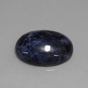 Sodalite bleue naturelle coupe ovale, 11,75 ct, opaque
