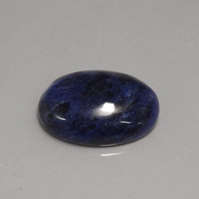 Sodalite bleue naturelle coupe ovale, 12,23 ct, opaque