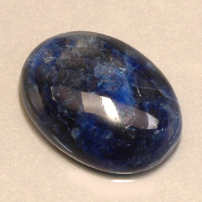 Sodalite bleue naturelle coupe ovale, 12,79 ct, opaque