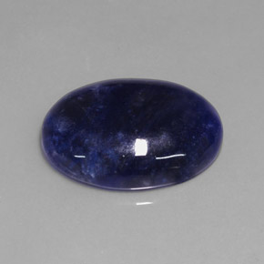 Sodalite bleue naturelle coupe ovale, 11,35 ct, opaque