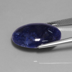 Sodalite bleue naturelle coupe ovale, 11,35 ct, opaque