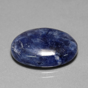 Sodalite bleue naturelle coupe ovale, 10,96 ct, opaque