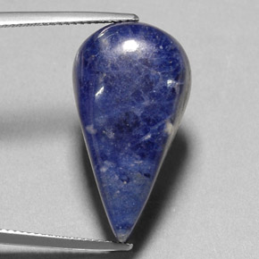 Sodalite Violet Bleu naturelle En forme de poire, 20.77 ct, Opaque