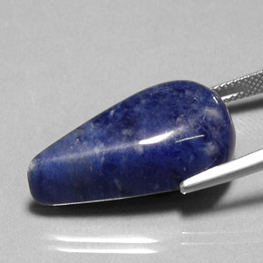Sodalite Violet Bleu naturelle En forme de poire, 20.77 ct, Opaque