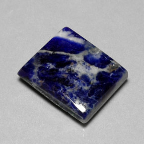 Sodalite bleue naturelle baguette, 16,13 ct, opaque