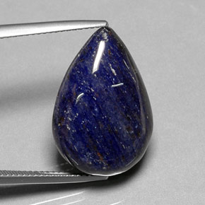 Sodalite bleue naturelle en forme de poire, 16,14 ct, opaque
