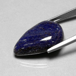 Sodalite bleue naturelle en forme de poire, 16,14 ct, opaque