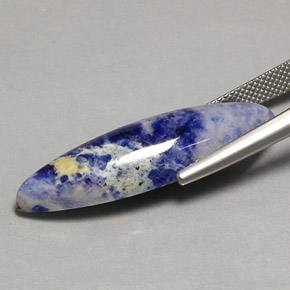 Sodalite Violet Bleu naturelle Marquise, 12.90 ct, Opaque
