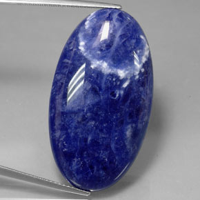 Sodalite bleue naturelle coupe ovale, 23,94 ct, opaque