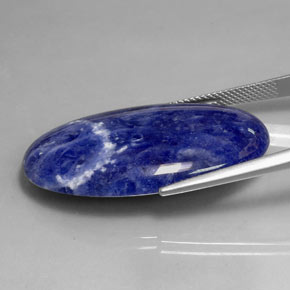 Sodalite bleue naturelle coupe ovale, 23,94 ct, opaque