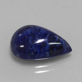 Sodalite bleue naturelle en forme de poire, 5,58 ct, opaque