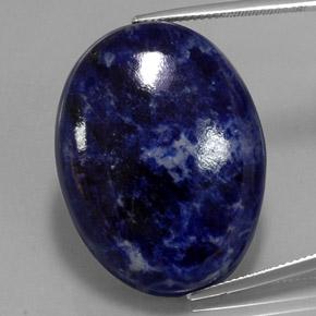 Sodalite bleue naturelle coupe ovale, 44,71 ct, opaque