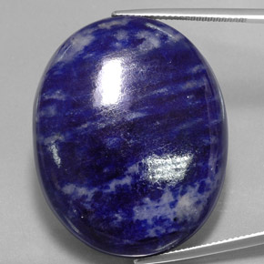 Sodalite bleue naturelle coupe ovale, 66,87 ct, opaque
