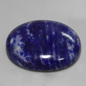 Sodalite bleue naturelle coupe ovale, 66,87 ct, opaque