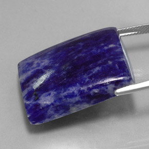 Sodalite bleue naturelle baguette, 46,25 ct, opaque