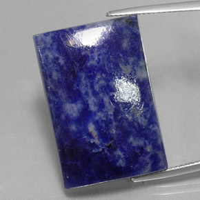 Sodalite bleue naturelle baguette, 30,07 ct, opaque