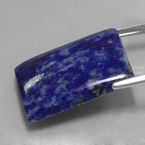 Sodalite bleue naturelle baguette, 30,07 ct, opaque