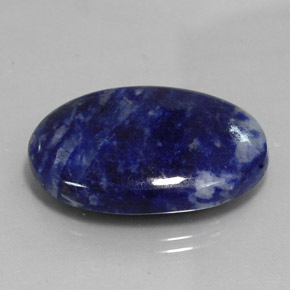 Sodalite bleue naturelle coupe ovale, 31,17 ct, opaque