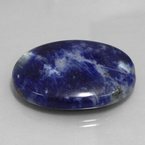 Sodalite bleue naturelle coupe ovale, 56,50 ct, opaque