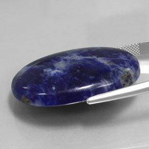 Sodalite bleue naturelle coupe ovale, 56,50 ct, opaque