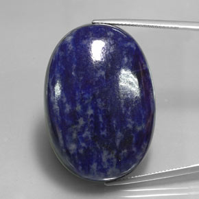 Sodalite Bleu marine naturelle Coupe ovale, 80.10 ct, Opaque