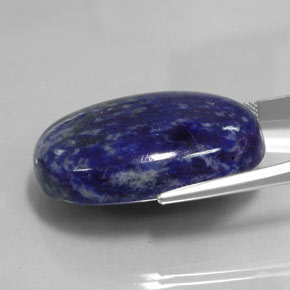 Sodalite Bleu marine naturelle Coupe ovale, 80.10 ct, Opaque
