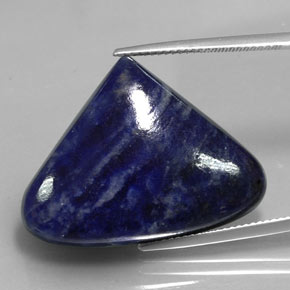 Sodalite Violet Bleu naturelle En forme de poire, 30.99 ct, Opaque
