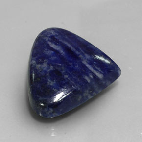 Sodalite Violet Bleu naturelle En forme de poire, 30.99 ct, Opaque