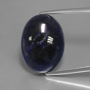 Sodalite Violet Bleu naturelle Coupe ovale, 13.17 ct, Opaque