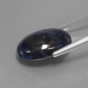 Sodalite Violet Bleu naturelle Coupe ovale, 13.17 ct, Opaque