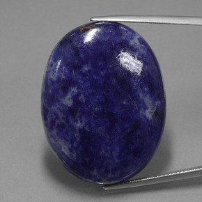 Sodalite Violet Bleu naturelle Coupe ovale, 41.15 ct, Opaque