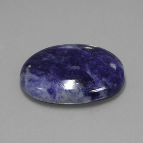 Sodalite Violet Bleu naturelle Coupe ovale, 36.76 ct, Opaque
