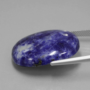 Sodalite Violet Bleu naturelle Coupe ovale, 40.03 ct, Opaque