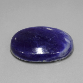 Sodalite Violet Bleu naturelle Coupe ovale, 60.10 ct, Opaque