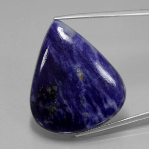 Sodalite Violet Bleu naturelle En forme de poire, 56.33 ct, Opaque