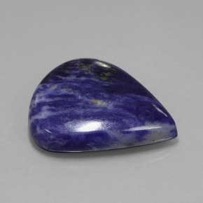Sodalite Violet Bleu naturelle En forme de poire, 56.33 ct, Opaque