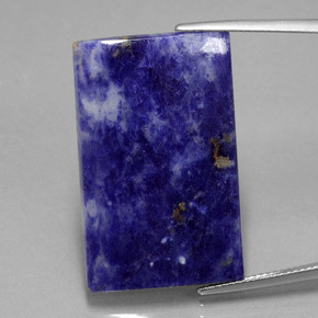 Sodalite Violet Bleu naturelle Baquette, 21.41 ct, Opaque