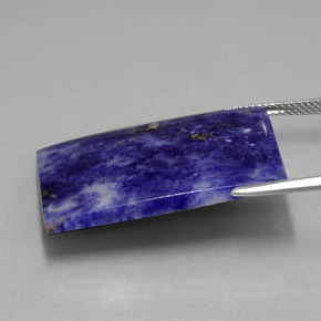 Sodalite Violet Bleu naturelle Baquette, 21.41 ct, Opaque