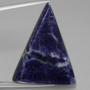 Sodalite bleue naturelle trillion, 36,42 ct, opaque
