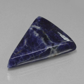 Sodalite bleue naturelle trillion, 36,42 ct, opaque