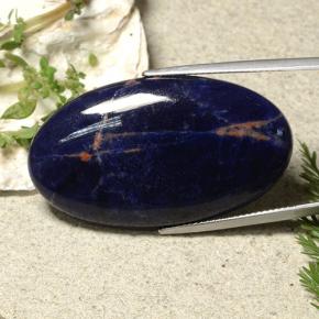 Sodalite Bleu foncé naturelle Coupe ovale, 32.15 ct, Opaque