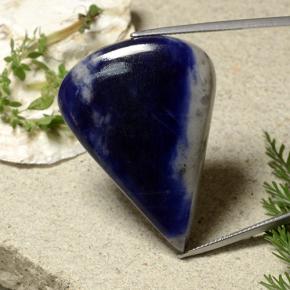 Sodalite Bleu marine naturelle En forme de poire, 56.80 ct, Opaque
