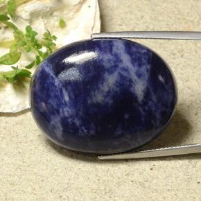 Sodalite Bleu marine naturelle Coupe ovale, 43.77 ct, Opaque