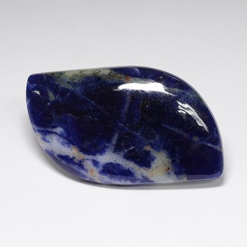 Sodalite bleue naturelle forme fantaisie, 38,13 ct, opaque