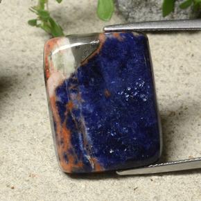 Sodalite Multicolore naturelle Baquette, 17.76 ct, Opaque